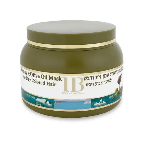 מסכת בריאות שמן זית ודבש לשיער צבוע ויבש