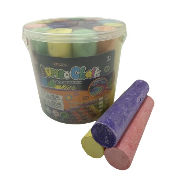 15 גירים ג'מבו צבעוניים בדלי